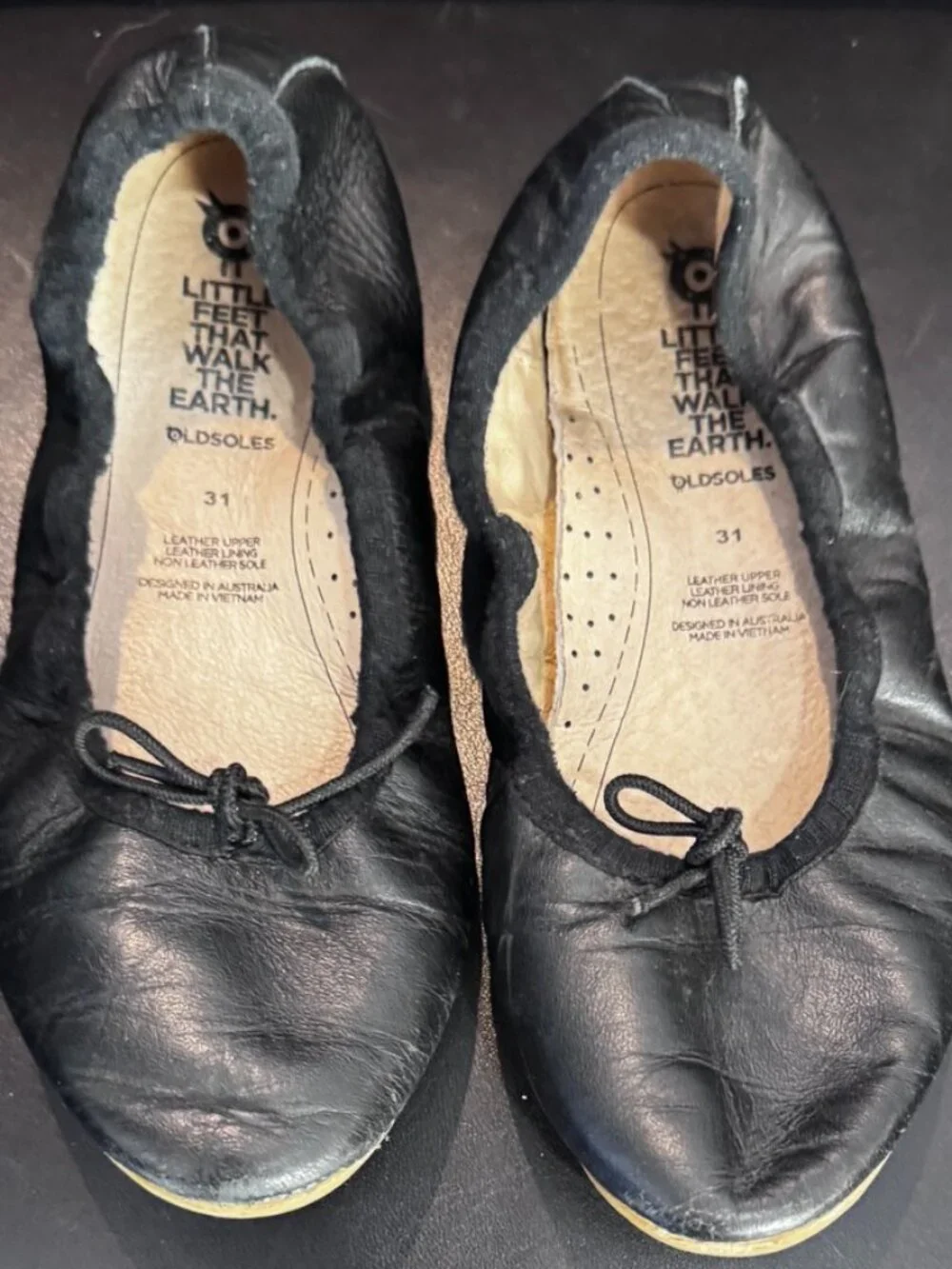 Old Soles Girls' Black Cruise Ballet Flats, Size: Girls US 13-13.5/EU 31